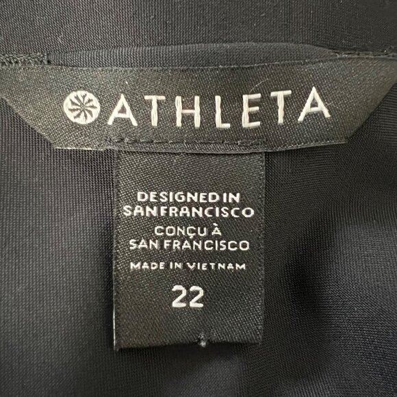 Athleta Womens Plus Avenues Blazer Jacket Black Euroluxe Stretch size 22 - Picture 12 of 16